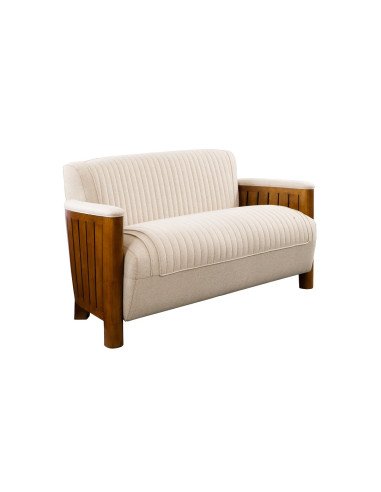 Côté Loges | Canapé Barret 2 places tissu beige doux