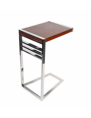 Côté Loges | Table d’appoint Washington bois et inox