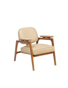 Fauteuil Alta cuir crème