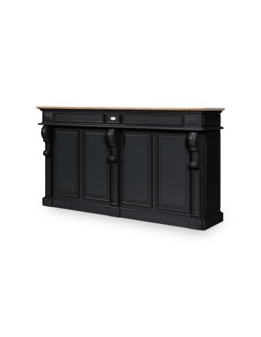Côté Loges | Comptoir Marius bois massif grand modèle bar