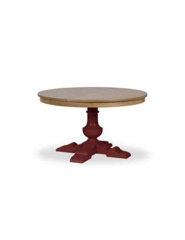 Côté Loges | Table ronde extensible De Kercoet en bois massif