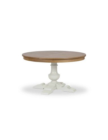 Côté Loges | Table ronde extensible De Kercoet en bois massif