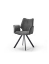 Fauteuil Sun pivotant gris foncé | Sobriété et confort